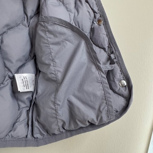 RYLEE & CRU Quilted Down Puffer Vest Boys 4-5 Gray Lightweight Warm Layer Boy - Picture 7 of 9